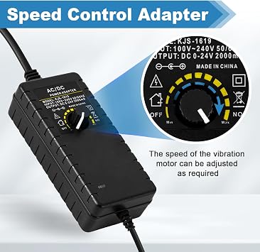 MXBAOHENG DC 24V Electric Vibration Motor 3800RPM with Speed Controller