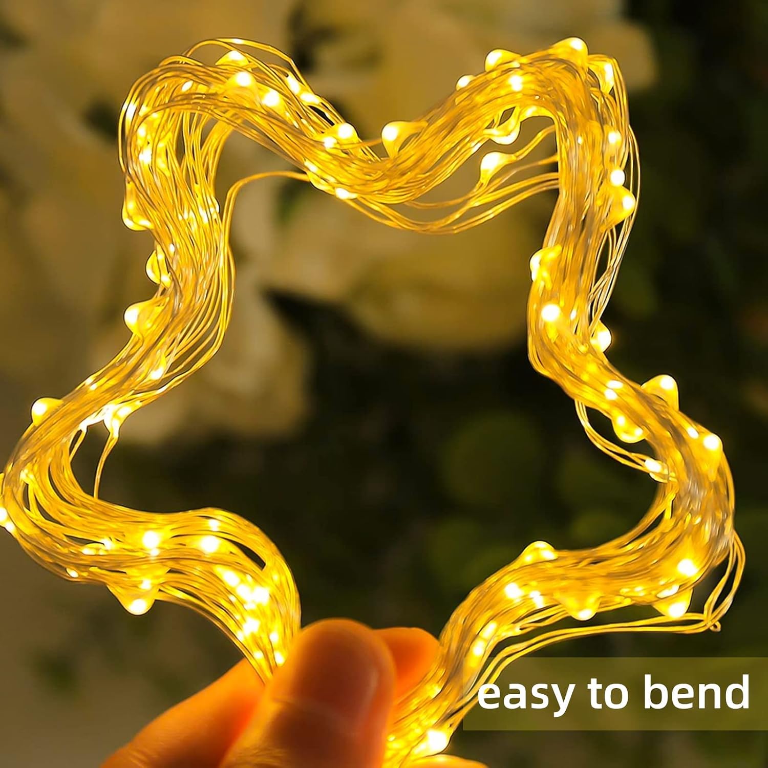 GLODD 2 Pack Fairy Lights Plug in USB, 33 Ft 100 Led Christmas Lights Fairy String Lights for Party Wedding Festival Bedroom Table Decoration Warm White