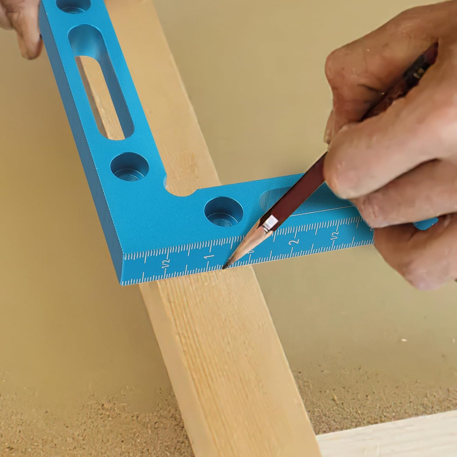 90 Degree Corner Clamps Blue for Fixing and Assembling Furniture 2pcs Iron Right Angle Clamps Portable Sturdy for Woodworking
