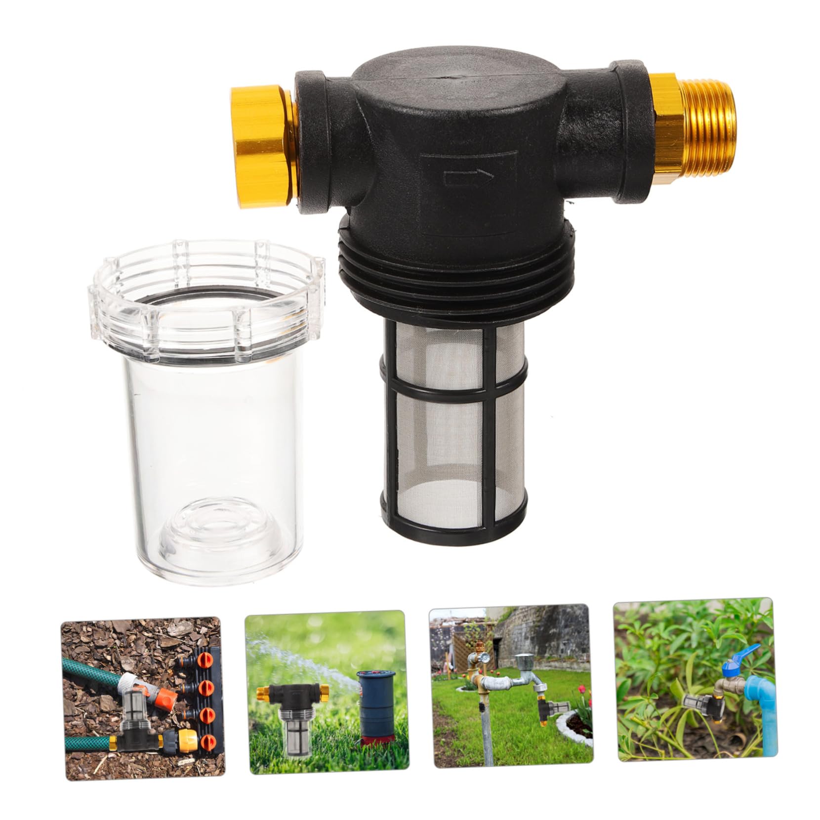 TOYANDONA Wasserfilter Für Gartenhochdruckreiniger Tragbarer Sedimentfilter Zulauffilter Für Hochdruckreiniger Waschsedimentfilter Praktischer Schlauchfilter