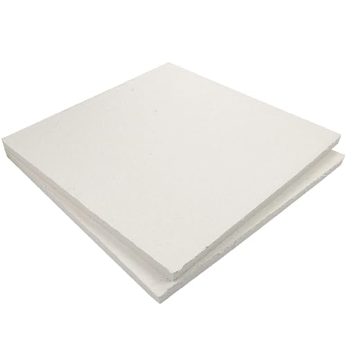 Lynn Manufacturing Ceramic Fiber Board Insulation, 2300F-Rated, 20" x 20" x 1", Pack of 2, for Boiler, Stove, Forge, Kiln, Baffle Board, 1019