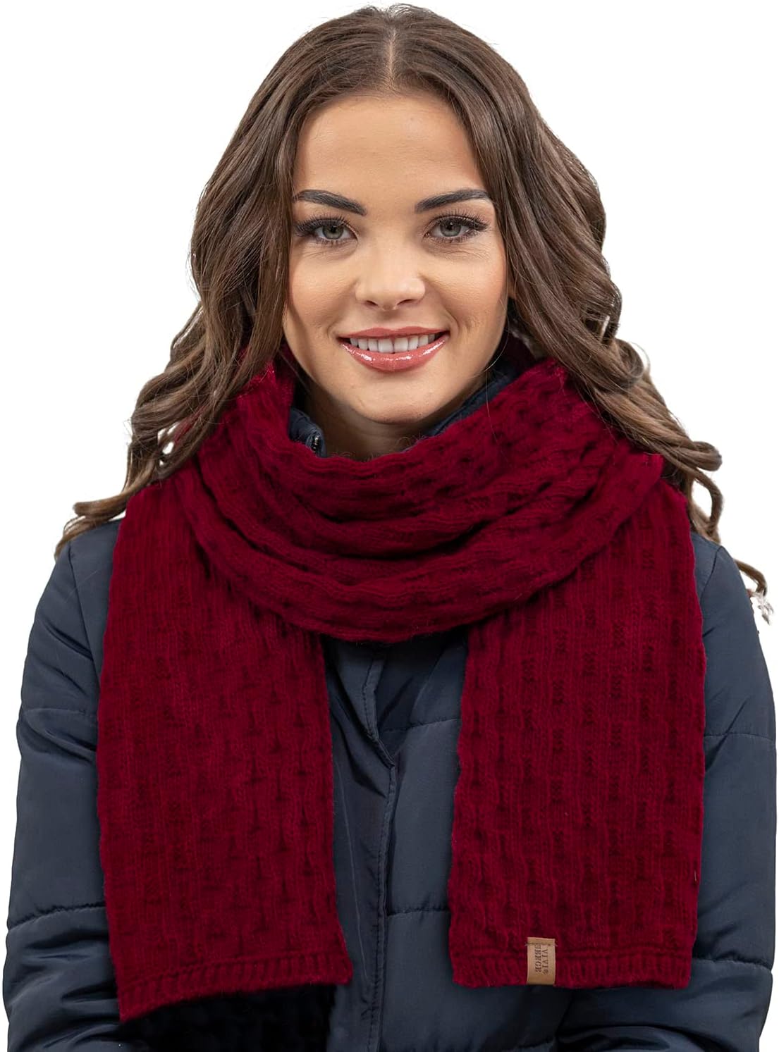 VIVISENCE Écharpe Pour Femme L'automne Et L'hiver Élégante Et Chaude En