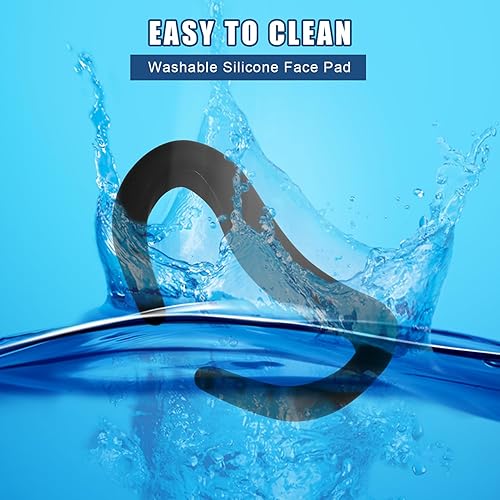 Miniatura 5 de Face Pad Cover for Quest 3, Silicone VR Face Cover with Lens Cover & Clear Shell Cover Washable Sweatproof VR Face Cushion Cover Accessories