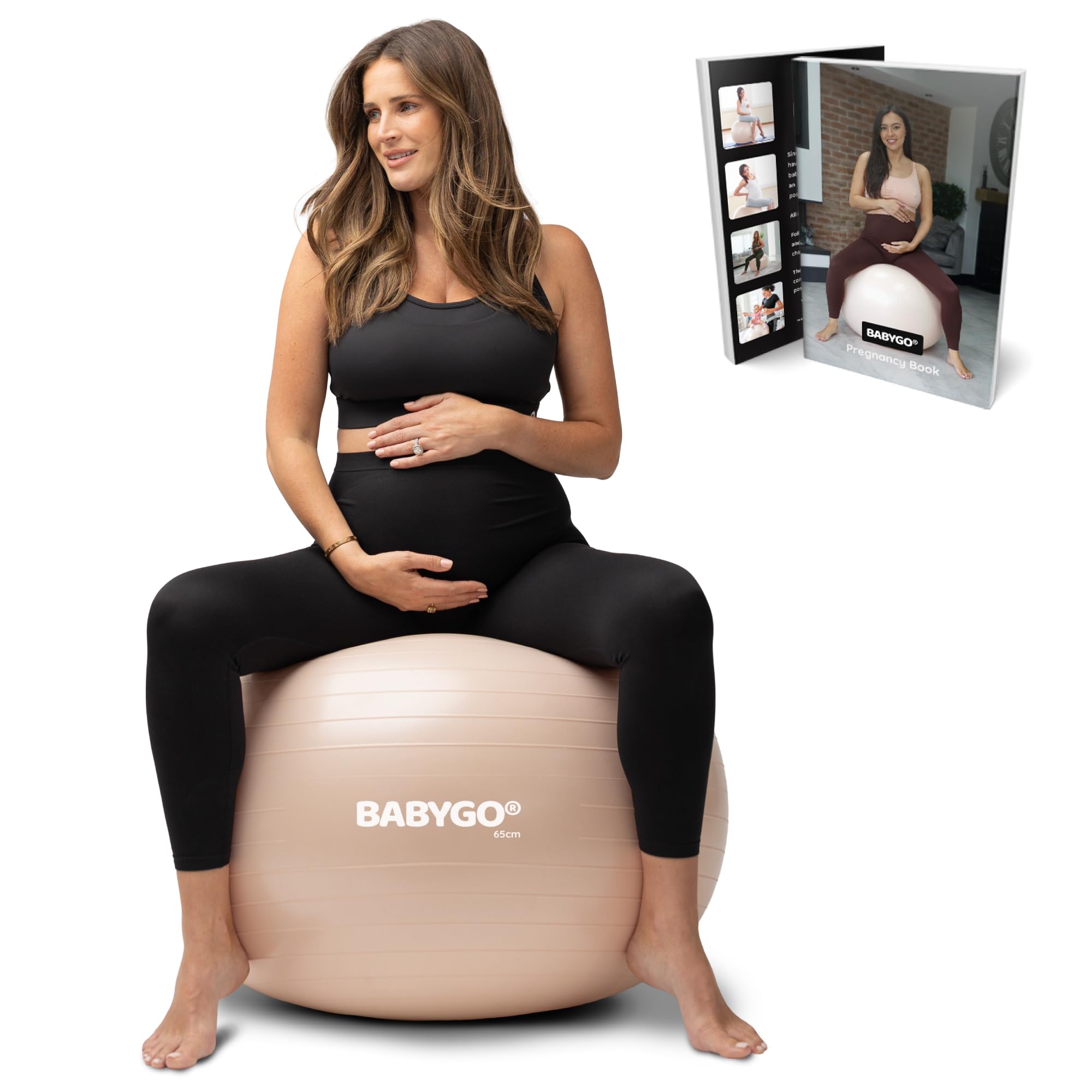 BABYGO Birthing Ball and Book Set