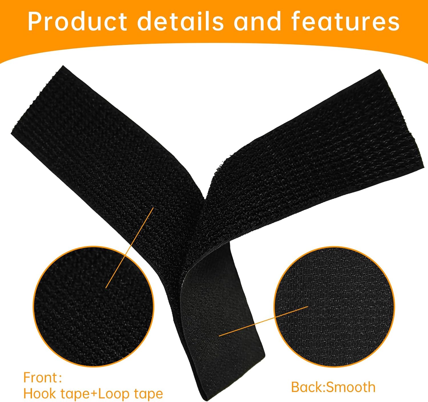 2" x16ft Hook and Loop Straps, Long Adjustable Fastening Straps with 10 Metal Buckles, Cut to Length Cinch Straps, Reusable Nylon Securing Cord Ties for Organizer or Storage
