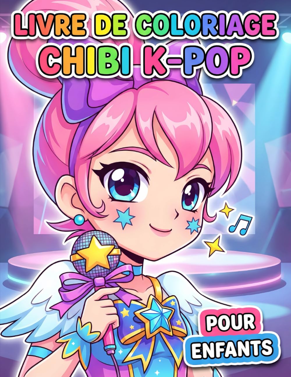 Livre de coloriage Chibi K-Pop: Plus De 60 Dessins De Style Kawaii Pour Enfants Et Ados, Parfaits Pour Se Relaxer Et S’amuser