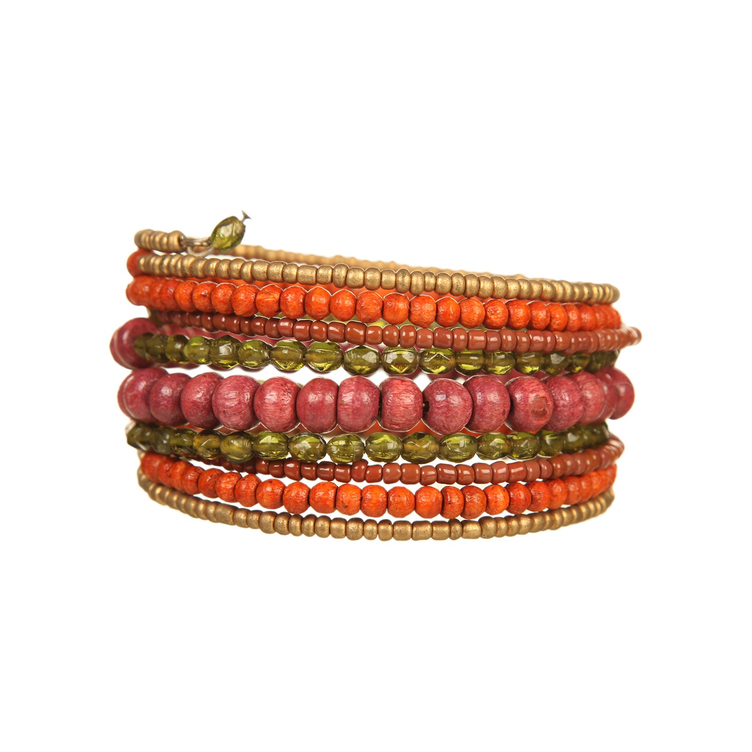 DCA Wood 2 Colour Gold and Bracelet for Women (Multicolored) (B01JYWBWTM) Amazon Price History, Amazon Price Tracker