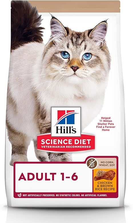 Ração Hill's Science Diet Sem Milho, Trigo ou Soja para Gatos Adultos Sabor Frango - 1.59kg Menor preço em Ração Hill's Science Diet Sem Milho, Trigo ou Soja para Gatos Adultos Sabor Frango - 1.59kg