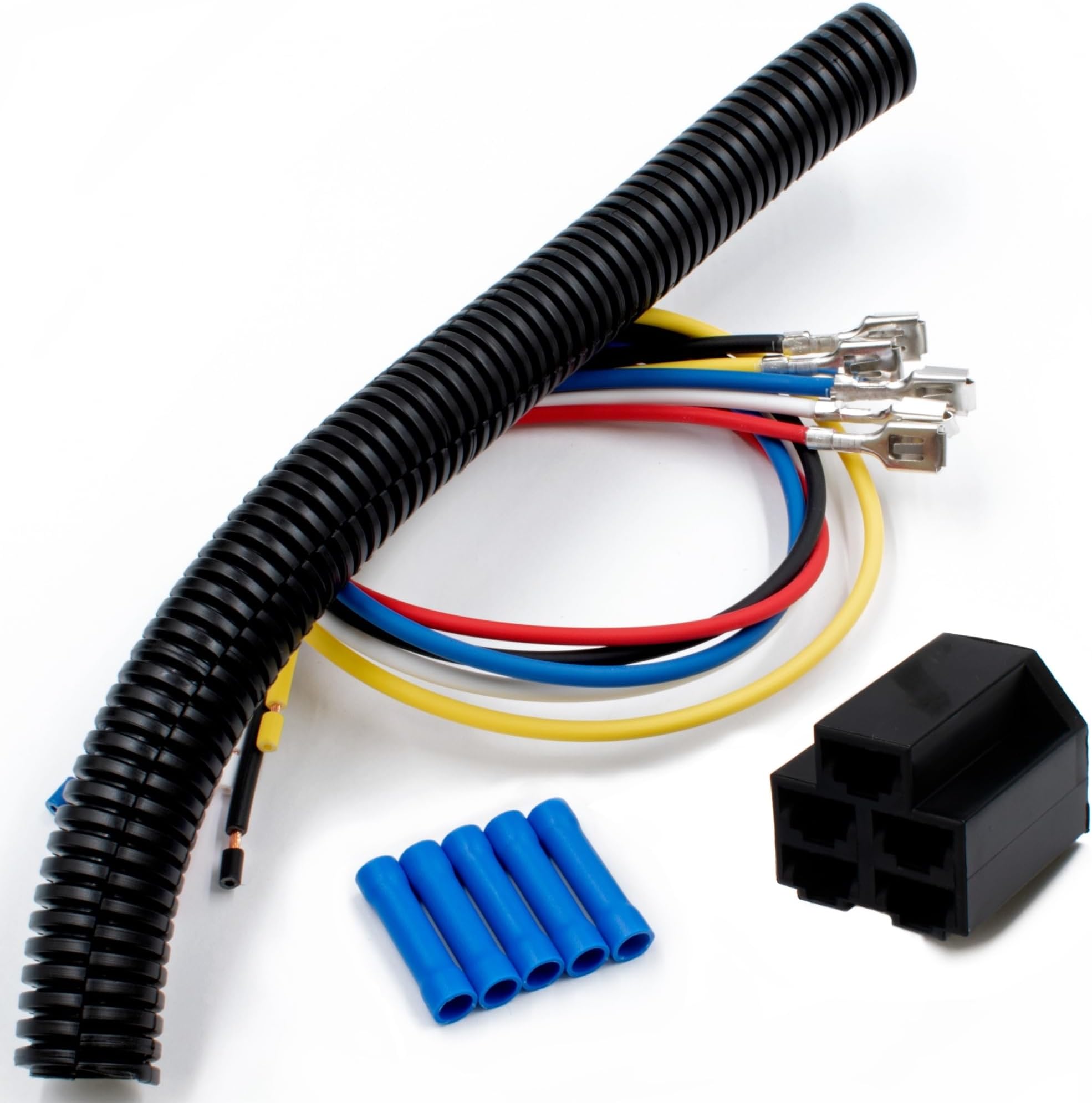 HD Switch - Made in USA - Ignition Key Switch Wiring Harness 18" - Garden Lawn - Standard 5 pin for Toro Exmark Hustler John Deere M90206 Cub Cadet Troy-Bilt Ariens Gravely Simplicity Snapper Murray