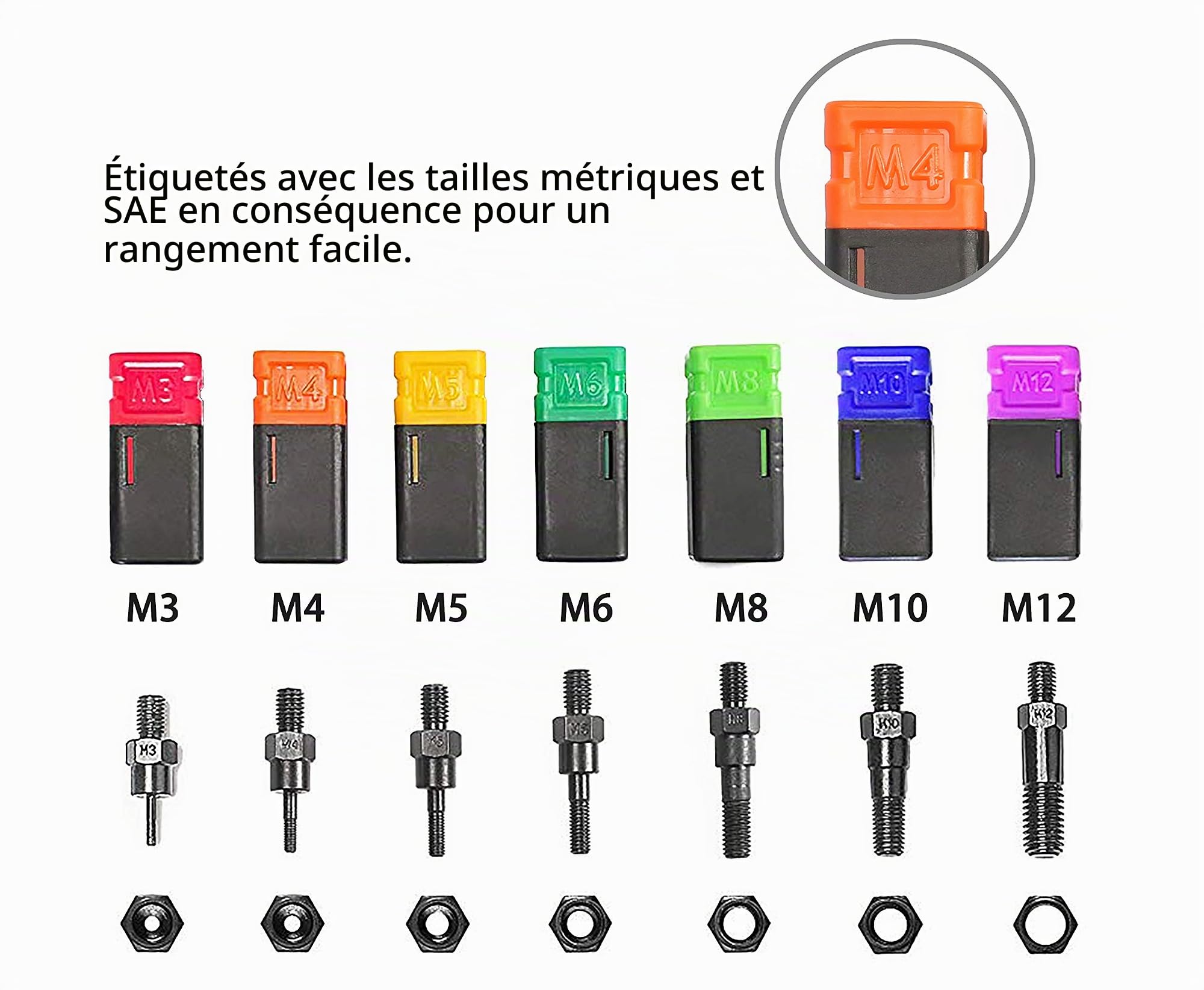 13" 330MM Blind Rivet Nut Gun Rivet Nut Tool Hand INSER NUT Tool Manual Mandrels M3 M4 M5 M6 M8 M10 M12 BT-605