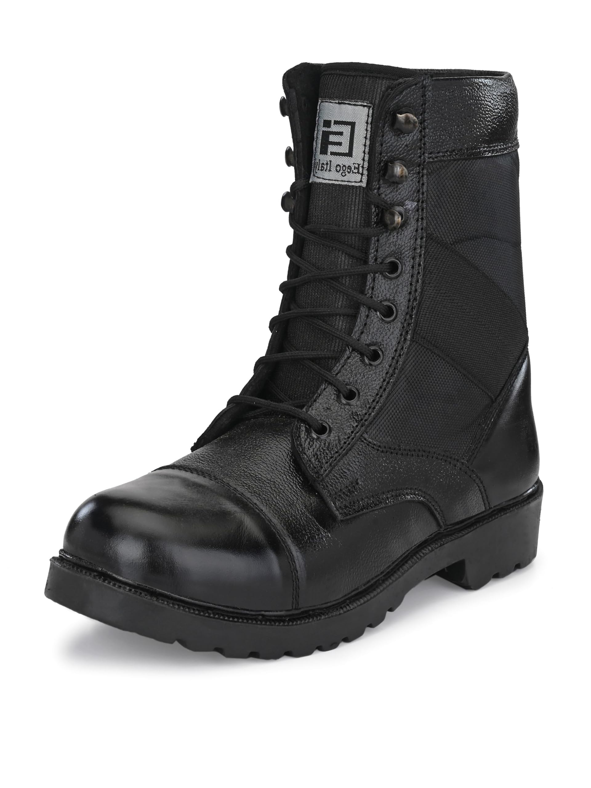 Eego Italy Genuine Leather Army Combat All Weather Hikking & Bikking Boots ARM_2_Black_9 (B0D3QF1ZY4) Amazon Price History, Amazon Price Tracker