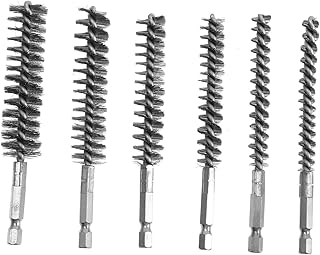 Hemobllo 6 Peças Ferramentas De Limpeza De Fio Kit De Escovas De Limpeza De Fio De Aço Apêndice Tubo De Tubulação De Aço Inoxidável Escova De Fio De Aço Inoxidável Escova De Furo De Fio De