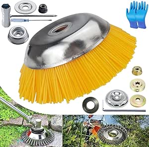 SPAZZOLA IN FILO DI ACCIAIO, 3 FILE, CON RASCHIETTO, MANICO IN PLASTICA - Foto 11