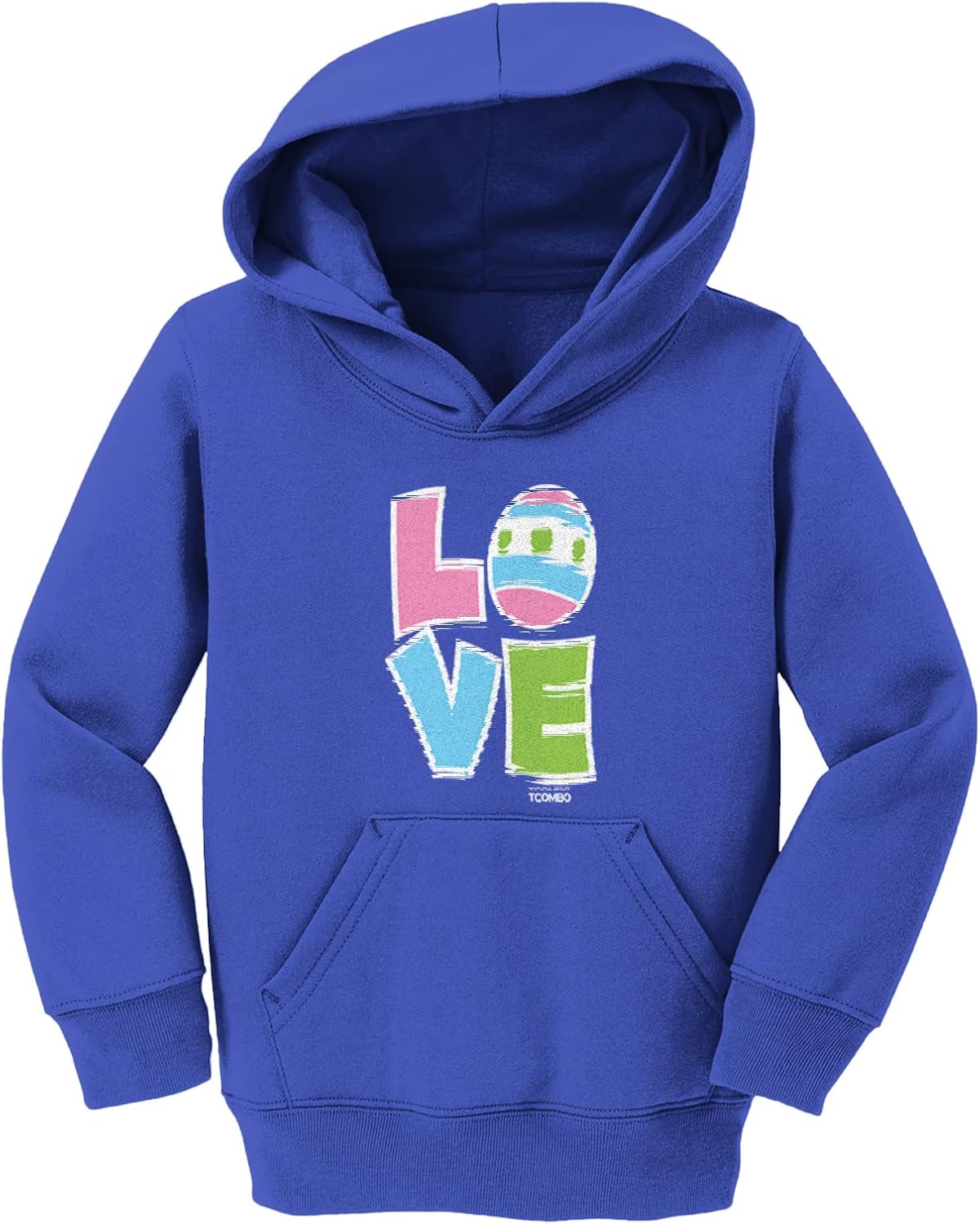 Tcombo LOVE Easter Egg - Happy Bunny Cute Toddler/Youth Fleece Hoodie