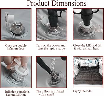 Coadilnio Car Travel Inflatable Mattress With 2 Air Pillows Cars | INDIA