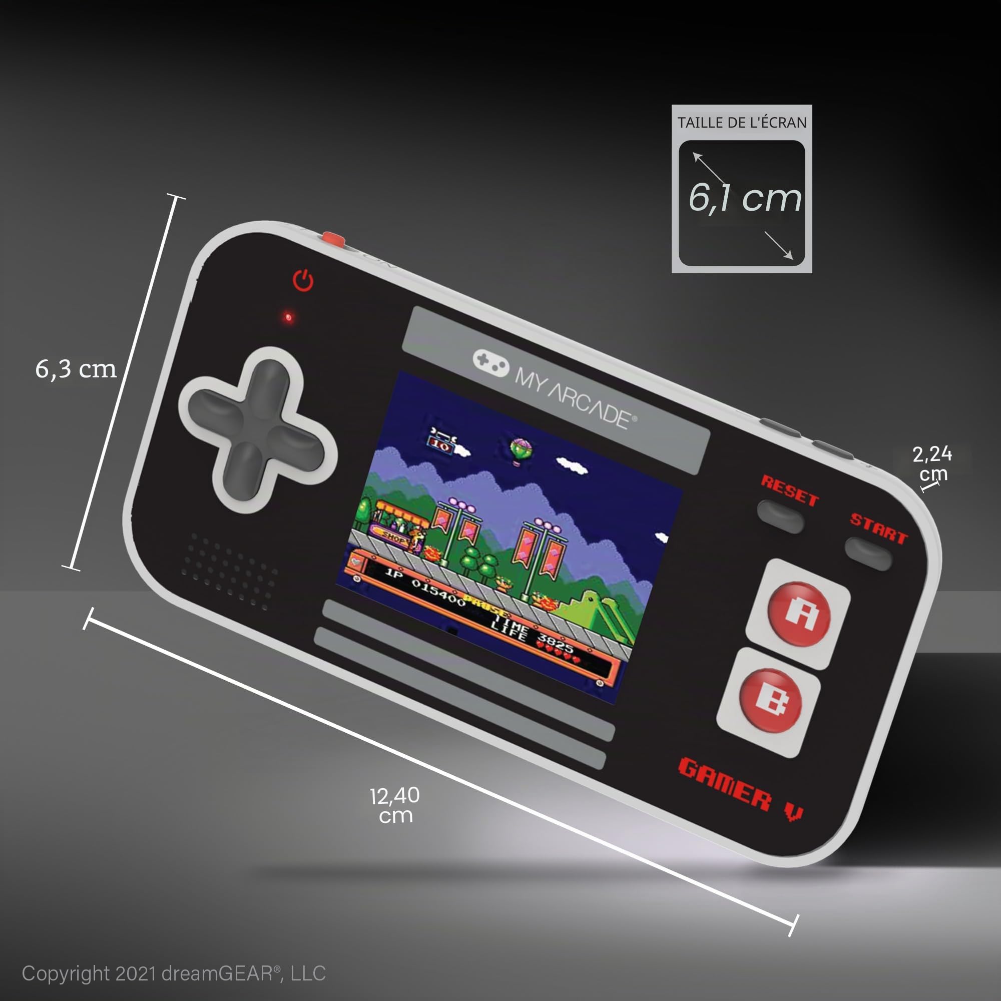 My Arcade Gamer V Classic 220 en 1 Noir Gris Rouge