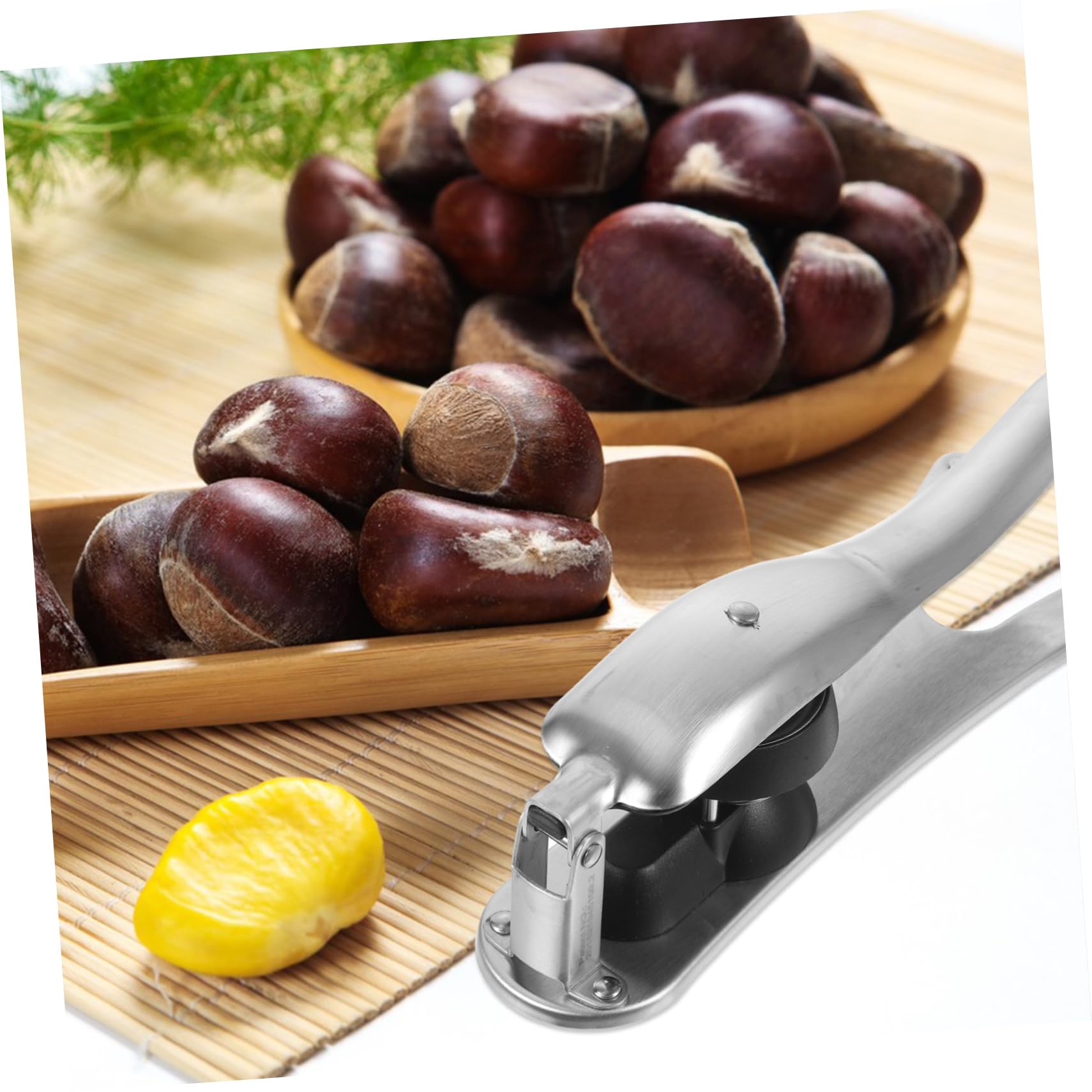 GALPADA Clip de Castañas Abridor de Castañas Portátil Resistente al Desgaste Manual Pinza para Descascarar Nueces Herramienta de Acero Inoxidable para Romper Nueces Cocina