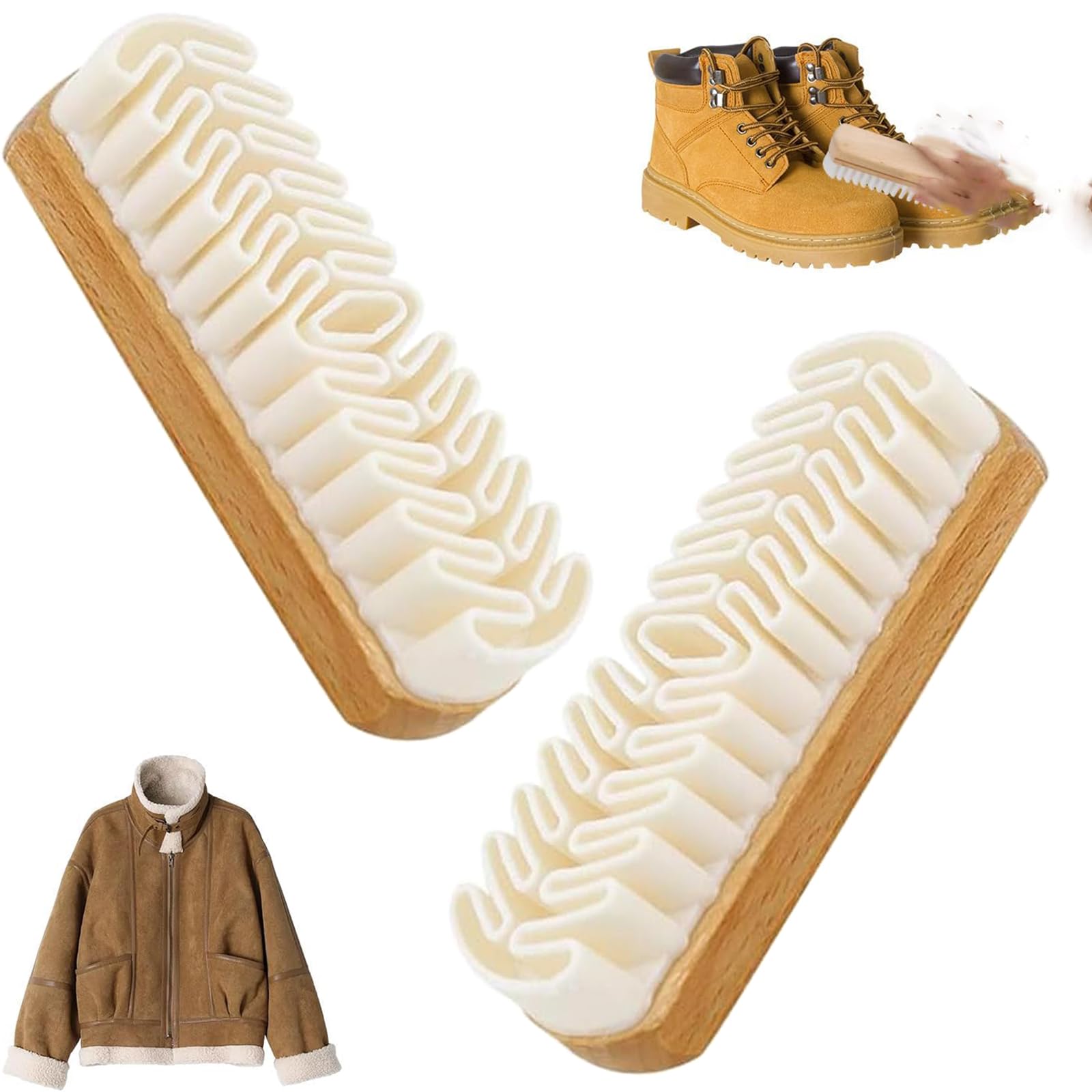 2026 New Suede Shoe Brush and Eraser,Rubber Shoe Brush, Suede Cleaning Brush for Shoes, Bags, Jacket, Purse, Sofa,Soft Suede Shoe Brush Cleaner