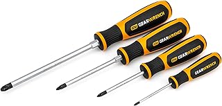 GEARWRENCH 4 Pc. Pozidriv Dual Material Screwdriver Set -...