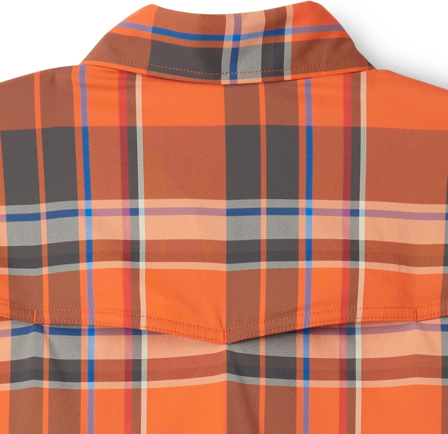 Field & Stream Men's Line Burner Short Sleeve Fishing Shirt, Sunkissed Plaid - Image 7