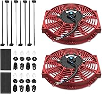 Vista 8 de Juego de ensamblaje para ventilador eléctrico de automotor de alto rendimiento de Dynasty, juego de 2, Azul