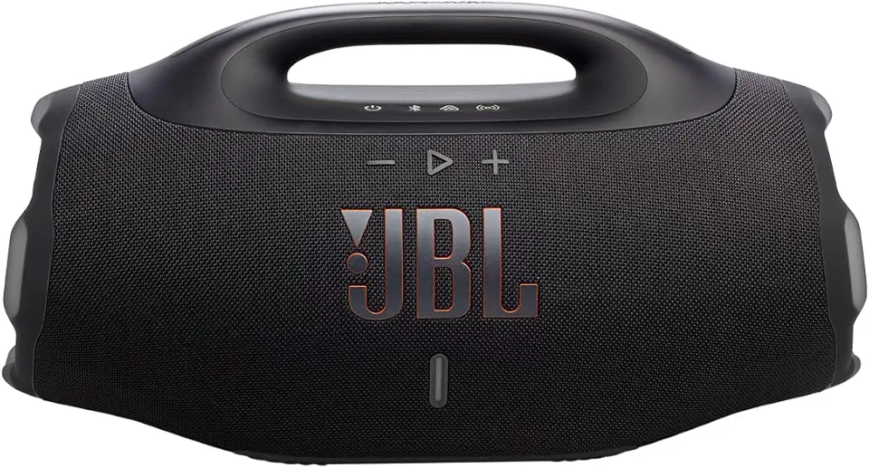 JBL, Caixa de Som, Boombox 4, Bluetooth, Som JBL Pro, AI Sound Boost, Graves Personalizáveis, Bateria de até 34h, IP68, Áudio Lossless – Preta