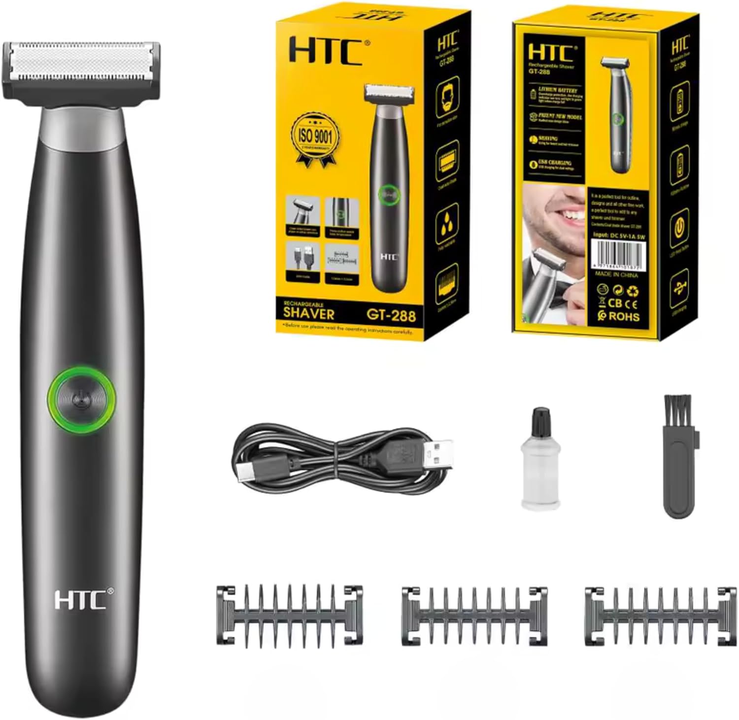 HTC GT-288 Electric Shaver and accessories
