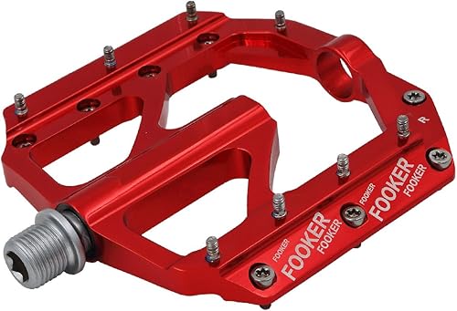 FOOKER - Pedales de bicicleta de montaña, antideslizantes, pedales planos de aleación de 916 pulgadas, 3 rodamientos para bicicleta de carretera, disponible en Yaxa Colombia