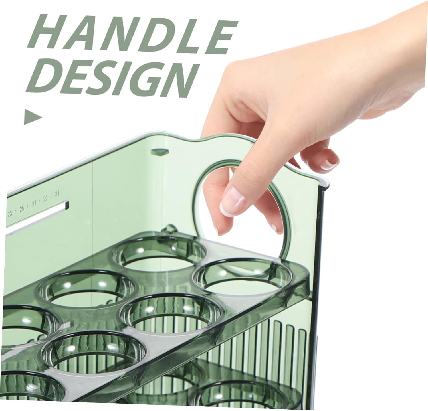 Refrigerator Egg Rack Egg Storage Container for Fridge Space-saving Non-slip Design Easy to Clean