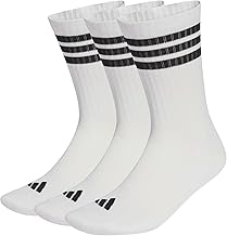 adidas Unisex 3 Stripes Cushioned Sportswear Crew Socks 3 Pair Pack Socks