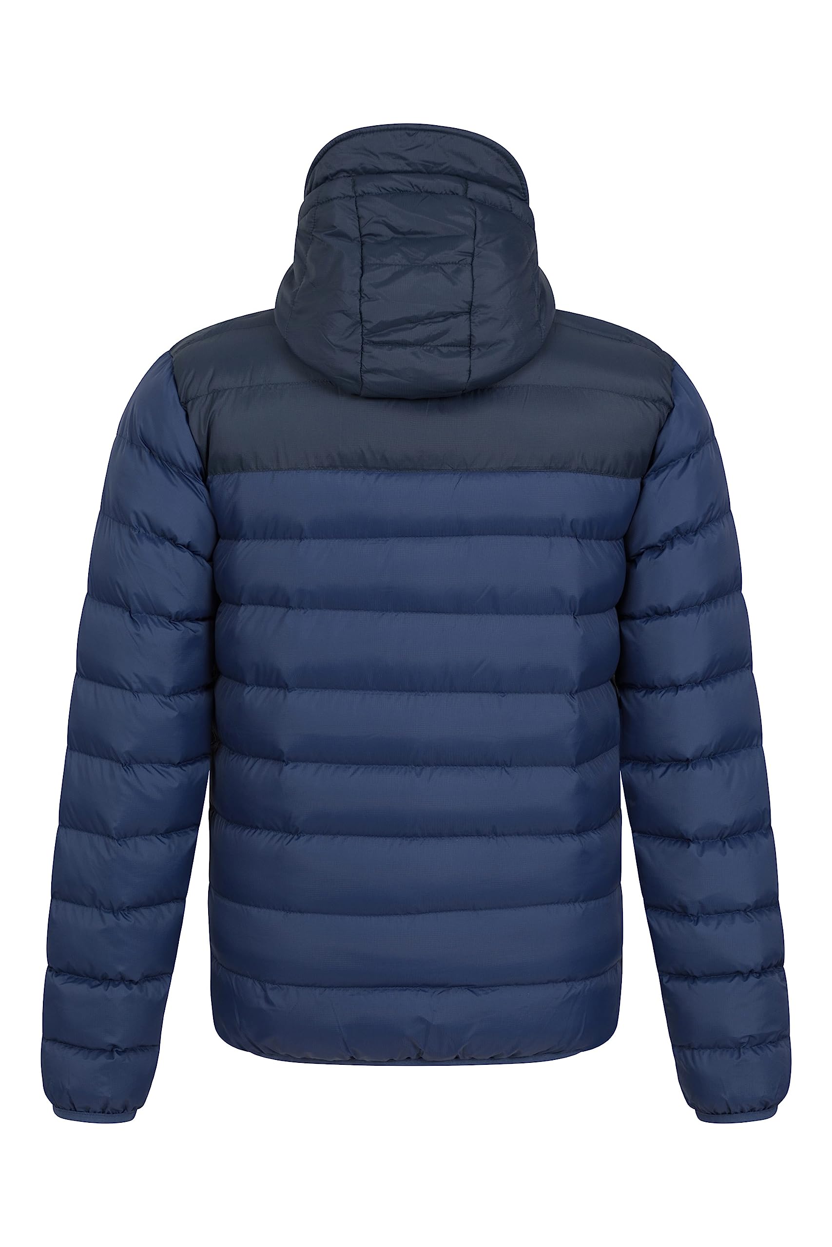 Mountain Warehouse Link Mens Padded Jacket - Showerproof, Lightweight & Warm Puffer Coat with Lots Of Pocket - Ideal For Cold & Wet Weather Blue XXS