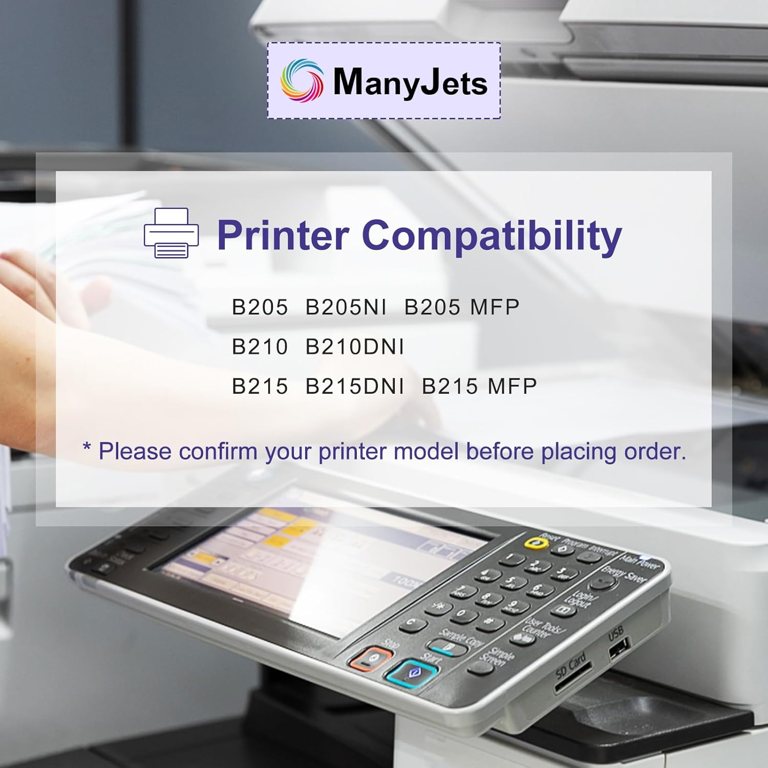 106R04347 Compatible Toner Cartridge Replacement for Xerox B205 B210 B215 B205NI B210DNI B215DNI Printer 106R04347 106R04346 Black Toner Cartridge (3,000 Pages, Black, 1-Pack)
