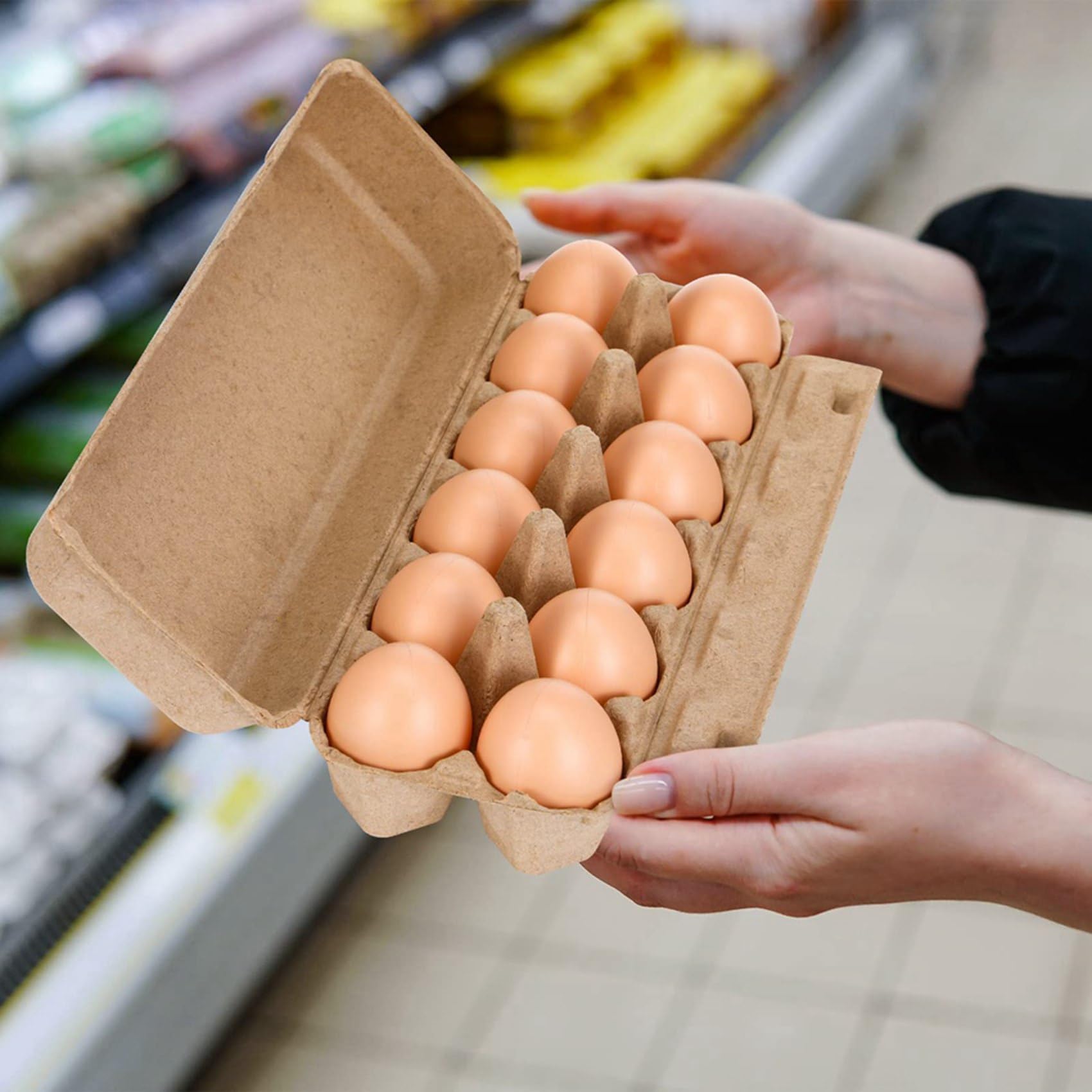 40 UNIDADES Cajas de Huevos de Cartón, Papel Vacío, Cajas de Huevos de Pulpa, Una docena de cartones de huevos, Contenedores, Vacío, Bandeja de Huevos de Pulpa