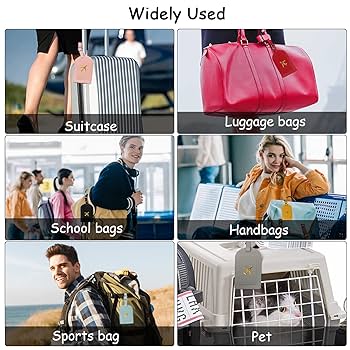 SOIMISS 6 St Bagage Resetaggar Etikett Fu00f6r Bagage-id Bagagebrickor Fu00f6r Resvu00e4skor Etikett Fu00f6r Bagageetikett Silikonvu00e4skor Fu00f6r Resor Handvu00e4ska Taggar