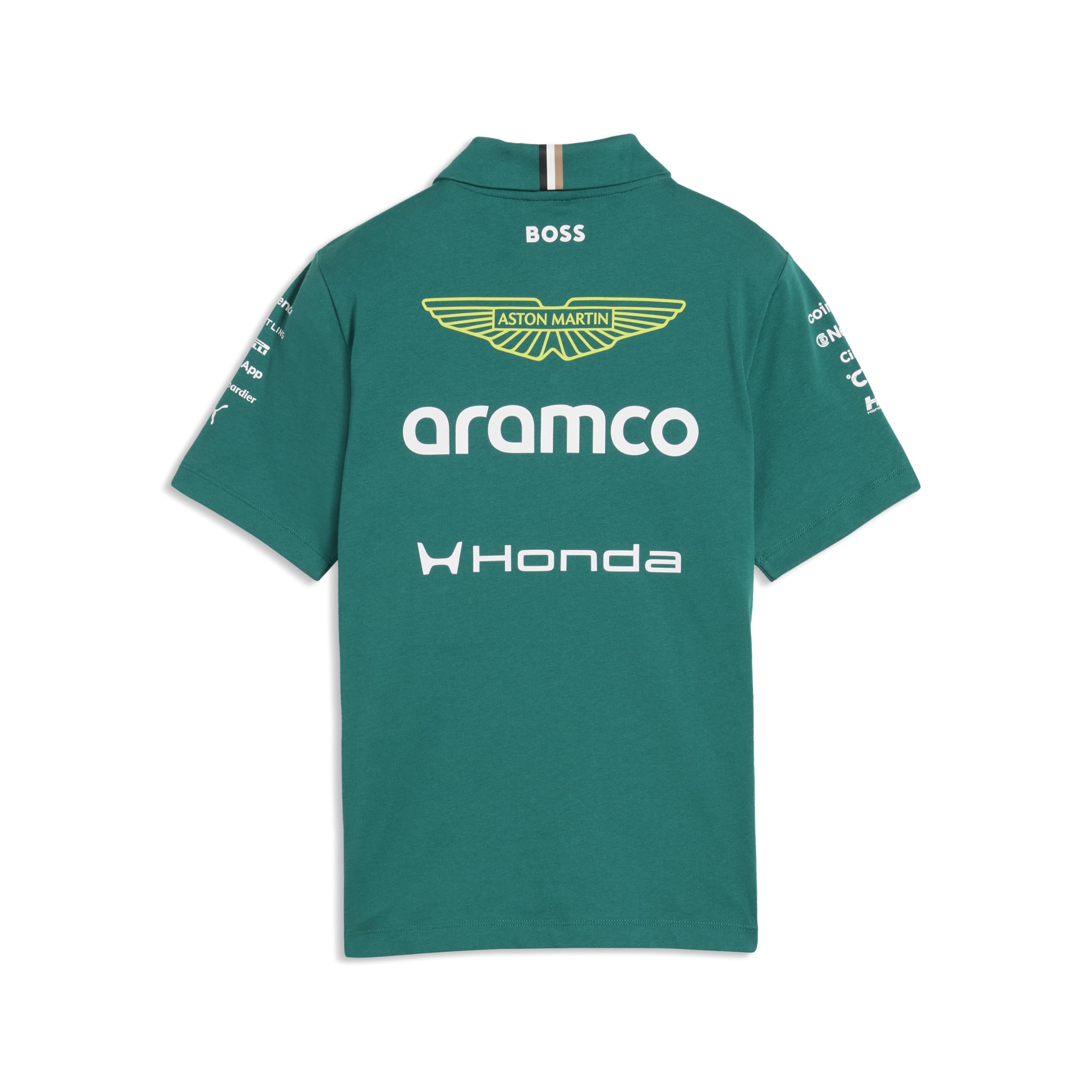 PUMA Aston Martin F1 2026 Polo Team Bambino – Verde