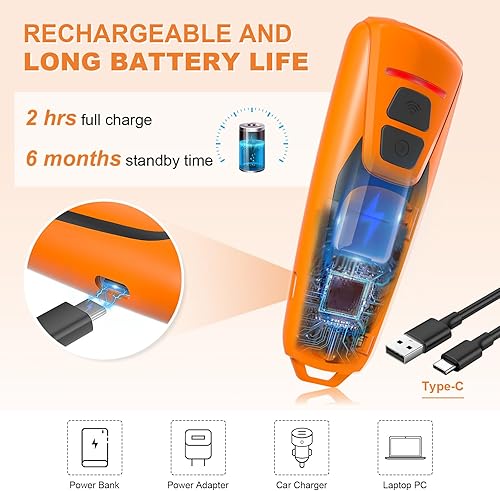 Dog Bark Deterrent Devices, Ultrasonic Anti Barking Device for Dogs, Up to 50FT Long Range Rechargeable Bark Control Safe for Dogs & Human Portable Indoor Outdoor, Dog Training & Behavior Aids(Orange,4.5 x 2 x 1 inches)