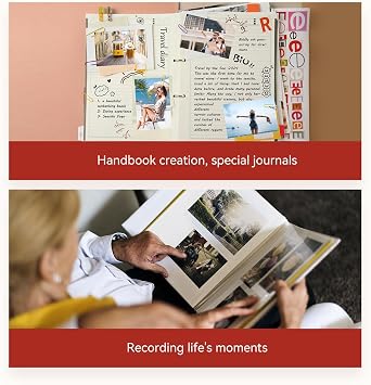 HPRT Hanin MT53 Mini Photo Printer with 50 Sheets Adhesive Paper, 2x3 Instant Portable Color Printer, Compatible with iOS & Android, Bluetooth Small Printer for Smartphones & iPhone