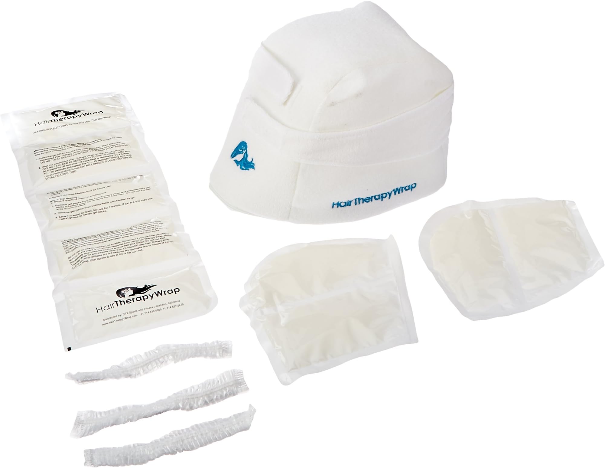 Hair Therapy Wrap FBA_Dose Not Apply/Cordless Heating Cap (White)