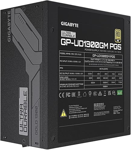 Miniatura 6 de GIGABYTE GP-UD1300GM PG5 1300W 80 Plus Gold Certified Fuente de alimentación totalmente modular