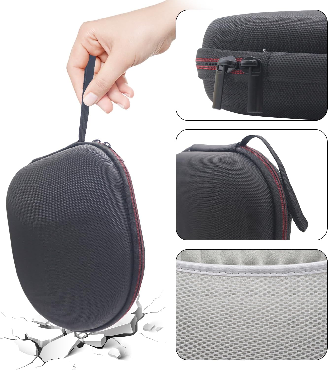 Hard Case for JBL Tune 510BT 520BT 660BT 670NC 720NC 770NC, with Sony WH-CH510N WH-CH520 WH-CH720, Wireless Noise-canceling Headphone case with Cable Storage - 6