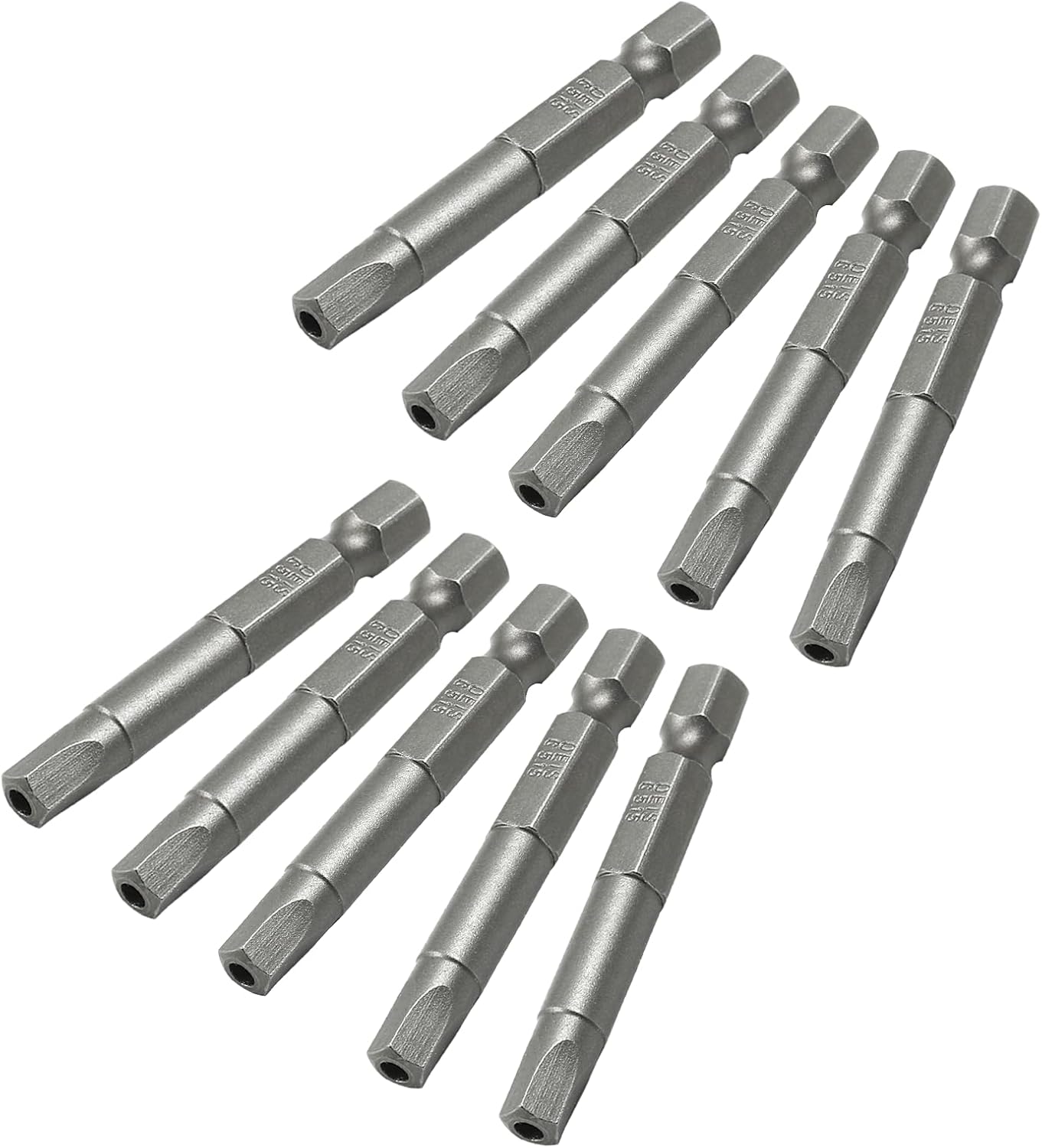 LDEXIN 10Pcs Pentagon Head Screwdriver Bits 1/4" Hex Shank