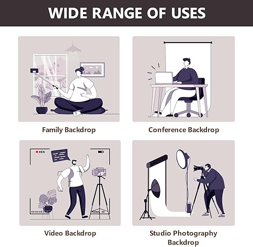 Miniatura 5 de Kate Telón de fondo rosa para fotografía de invierno, nieve, árboles de Navidad, fondo de tela, accesorios de estudio (10 x 6.5 pies)