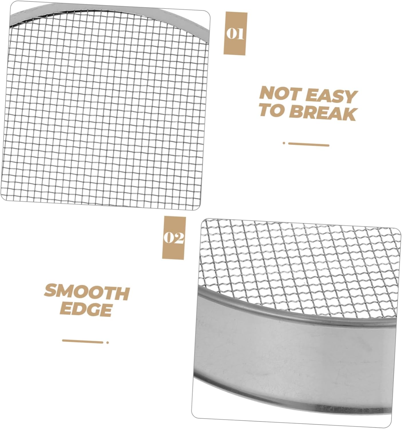 Manual Soil Sieve Multi-Function Sifting Pan Soil Mesh Sieve for Rocks Sifter Essential Tool for Gardening