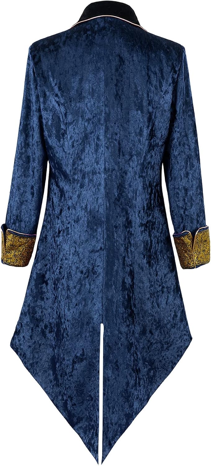 Apocrypha Mens Medieval Steampunk Tailcoat Victorian Vintage Jacket Frock Coat - Image 2