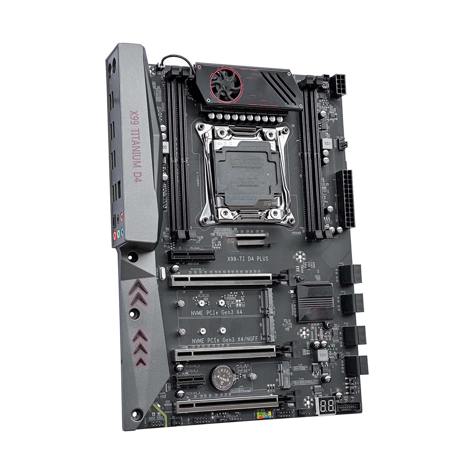 componenti pc Scheda madre Fit For JGINYUE X99 Intel LGA 2011-3 xeon E5 V3 V4 DDR4 128GB M.2 NVME SATA X99TI D4 PLUS