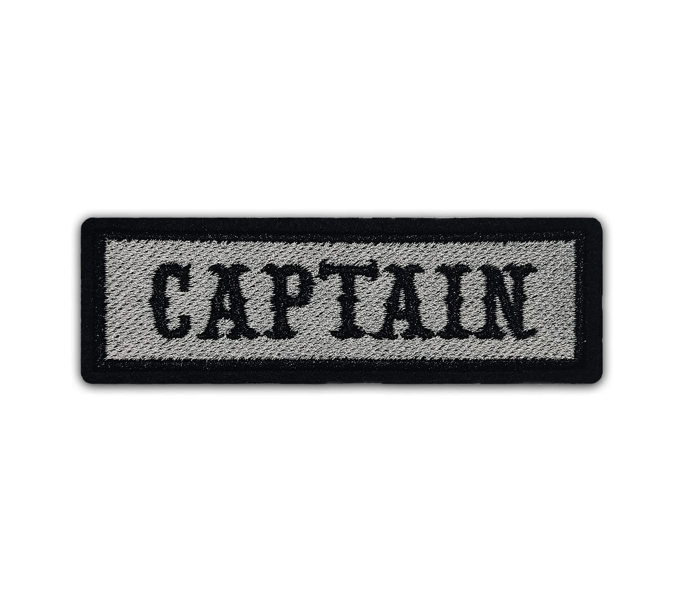 Patched Up Rank Patches Sew On Embroidered Patch (Captain)