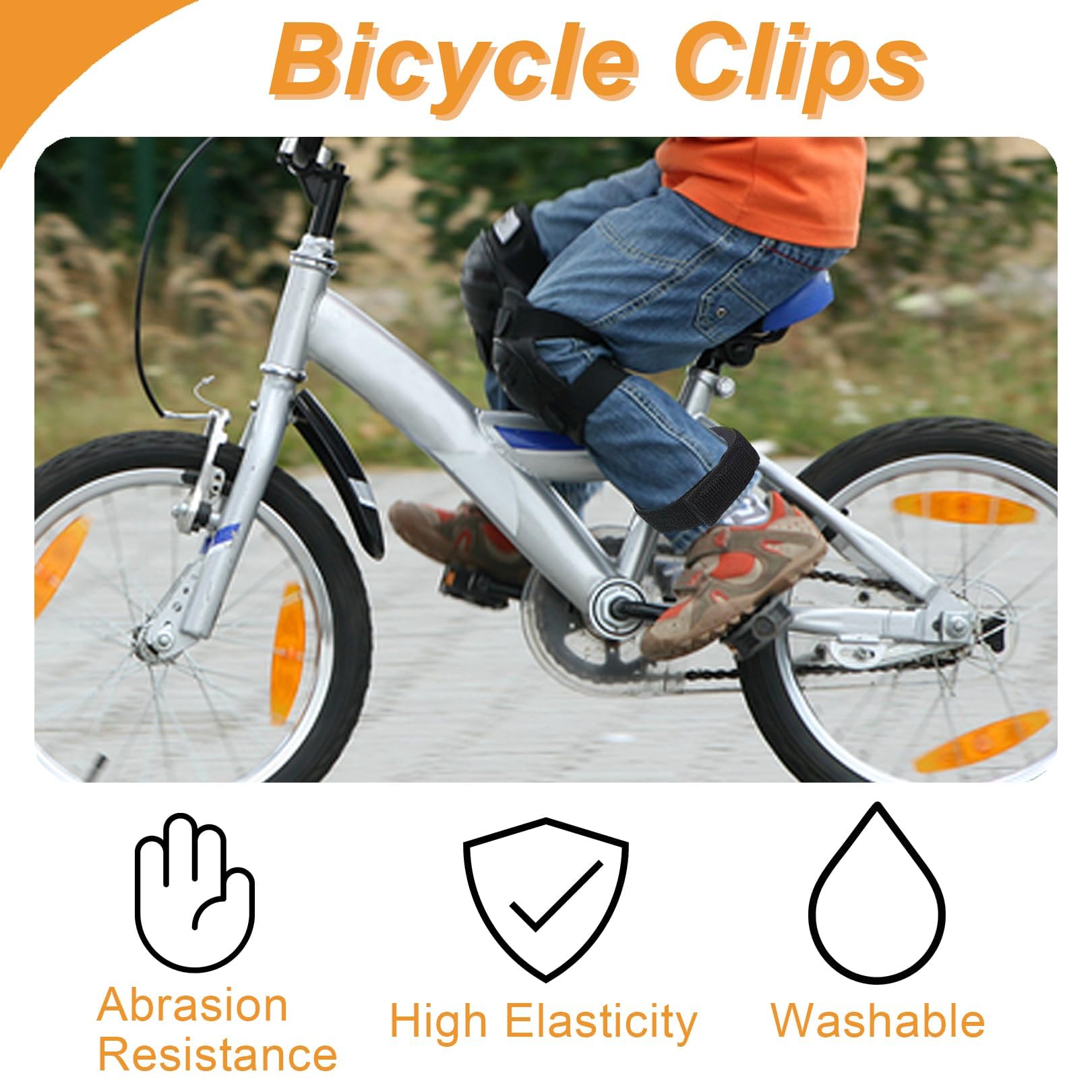 6 mollette per pantaloni da bicicletta, con chiusura in velcro, per escursioni, campeggio, pesca, uniformi militari, 6 pezzi