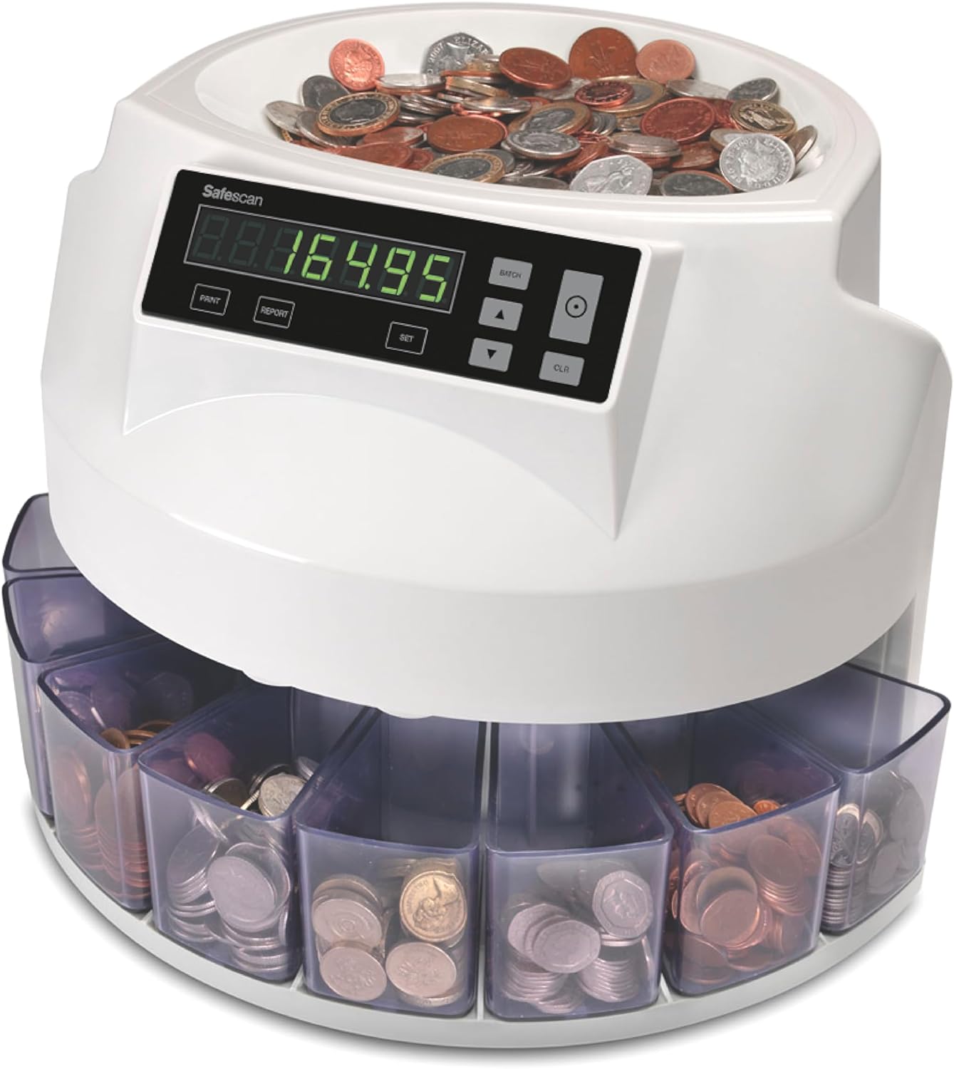 Safescan 1250 GBP Coin Counter that Quickly Value Counts and Sorts ...