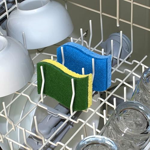 Miniatura 5 de Pine-Sol Esponjas de limpieza antiarañazos, limpiador de platos de doble cara, seguro para utensilios de cocina antiadherentes, esenciales de cocina