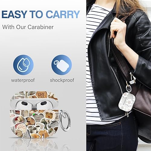 Vista 122 de Maxjoy for AirPods 2nd Generation Case, Unique Design Hard Protective Shockproof Airpods Case Cover with Keychain Compatible with Apple AirPods Sea